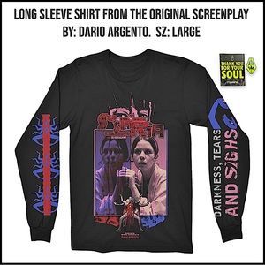 NWT. Suspiria, from the original screenplay by Dario Argento. Long Sleeve Top.